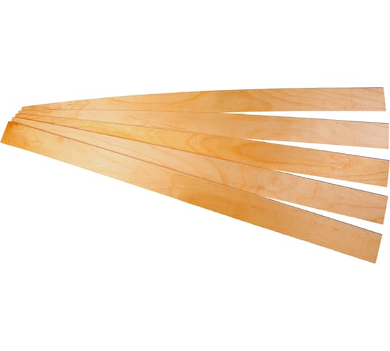 Изображение товара Комплект ламели для кровати ЭЛИМЕТ 5 шт., 690x38x8 мм БП-00002570