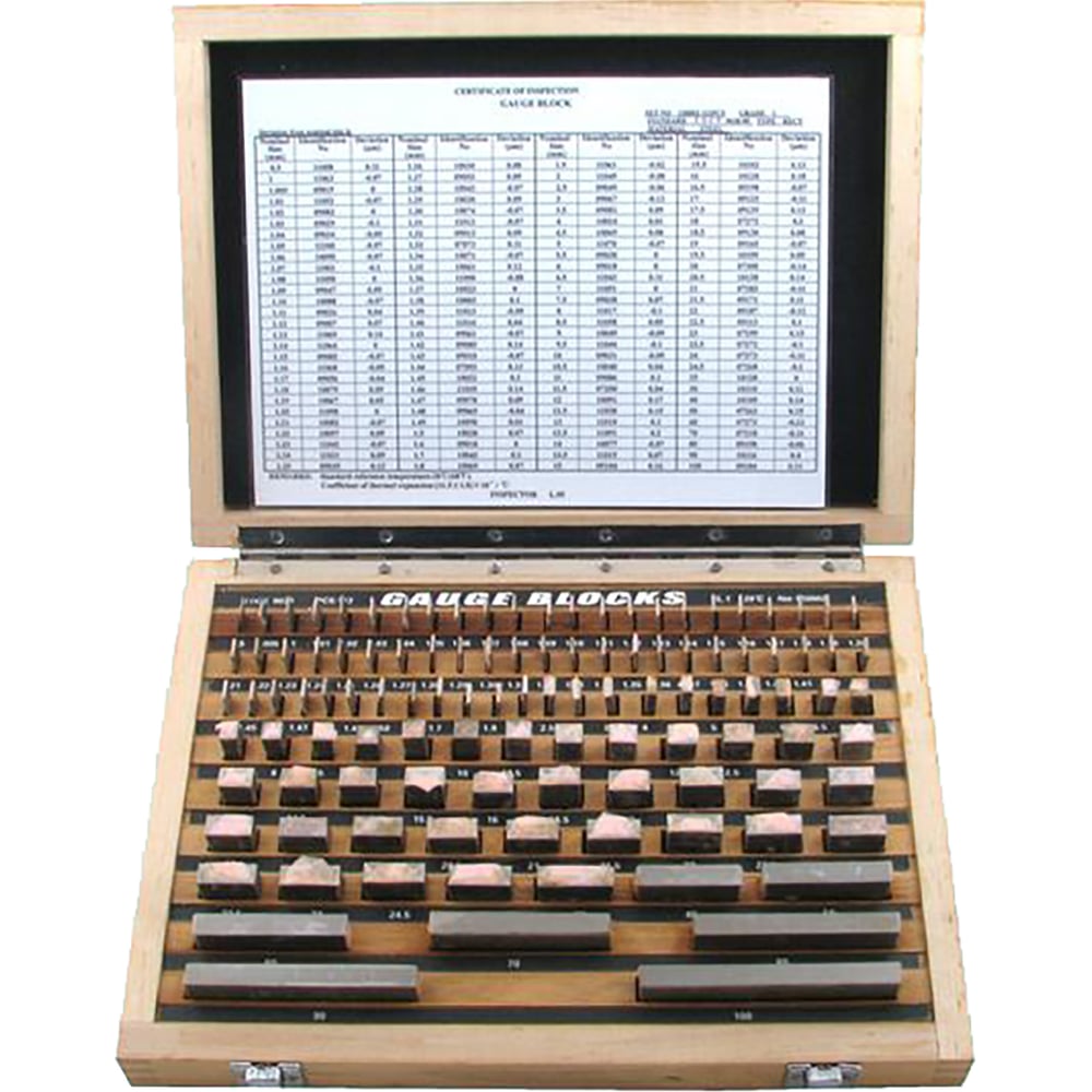 Изображение товара Набор концевых мер длины CNIC ALDS 112 № 3, 0.5-100 мм, 112 шт, сталь