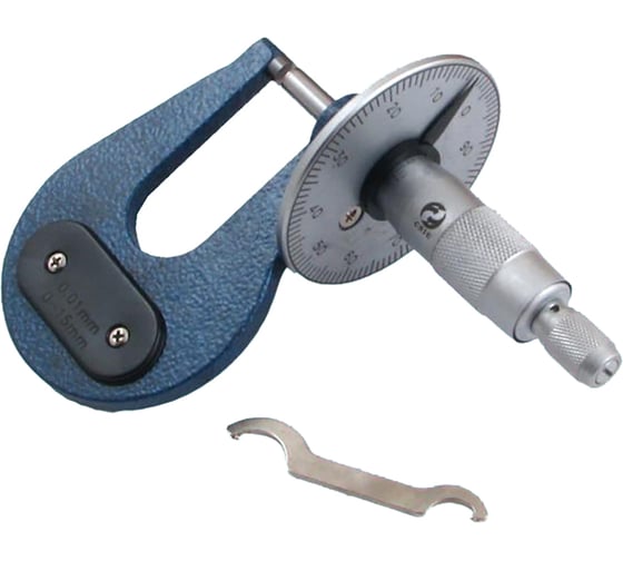 Изображение товара Листовой микрометр CNIC МЛ-15 Шан 446-100А 0-15 мм, 0,01, тип А, Н-50 мм 31867