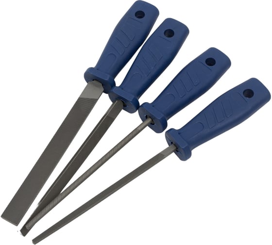 Изображение товара Набор напильников CNIC A14 150 мм, №2, с пластмассовой ручкой, 4 шт. 32414