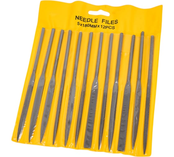 Изображение товара Набор надфилей CNIC 5x180 мм, 12 шт. 59901