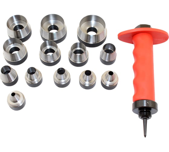 Изображение товара Набор высечек-пробойников CNIC ОТ2014 5-35 мм, в пластиковом чемодане, 14 предметов 37142