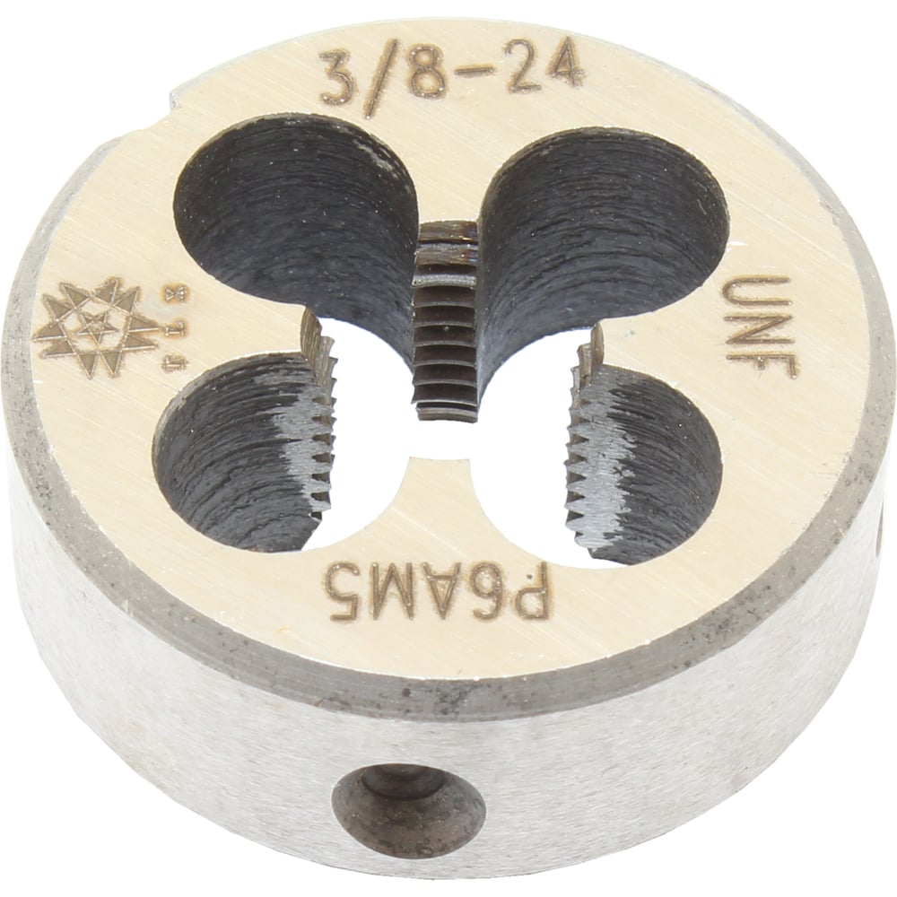 Изображение товара Дюймовая плашка TLX 3/8"-24 UNF 60гр Р6АМ5 24 ниток/дюйм, dнар.30мм 70589