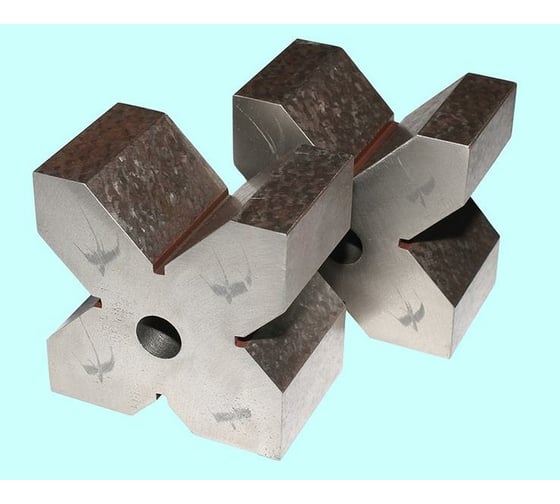 Изображение товара Поверочные и разметочные призмы TLX чугунные, 100x100x65 мм, тип П2-1 кл.точн.1, комплект из 2-х шт. 65105