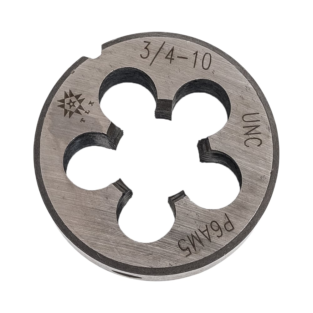 Изображение товара Дюймовая плашка TLX 3/4-10 UNC 60гр P6AM5 10 ниток/дюйм диаметр 45 мм