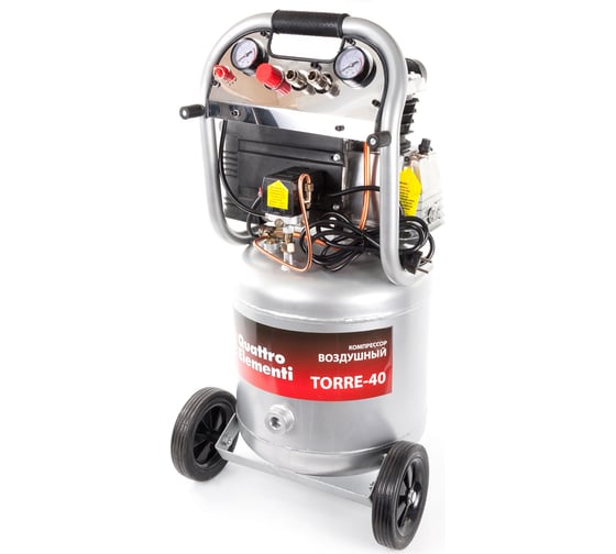 Изображение товара Масляный поршневой компрессор QUATTRO ELEMENTI TORRE-40 770-261