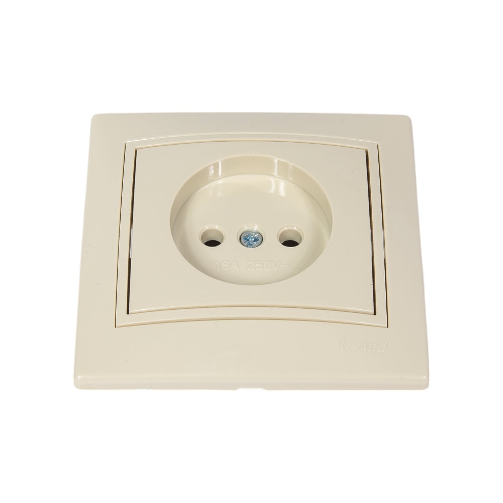 Изображение товара Розетка Lezard MIRA б/з бакалит крем со вставкой 701-0303-121B