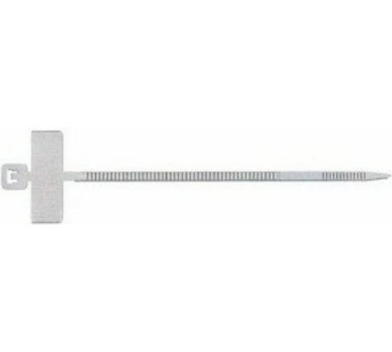 Изображение товара Стяжки натурального цвета с поперечной табличкой SapiSelco BM 2.5x200 мм, полиамид 6.6, уп.100 шт. T22025