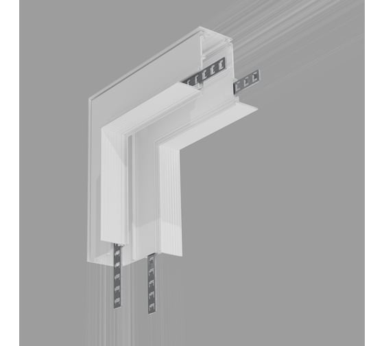 Изображение товара Угловой внутренний коннектор Elektrostandard Slim Magnetic для встраиваемого шинопровода (белый) a062189