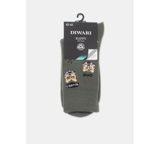 Изображение товара Мужские носки DIWARI HAPPY 17С-151СП, р.27, 657 хаки 1001330580030331657