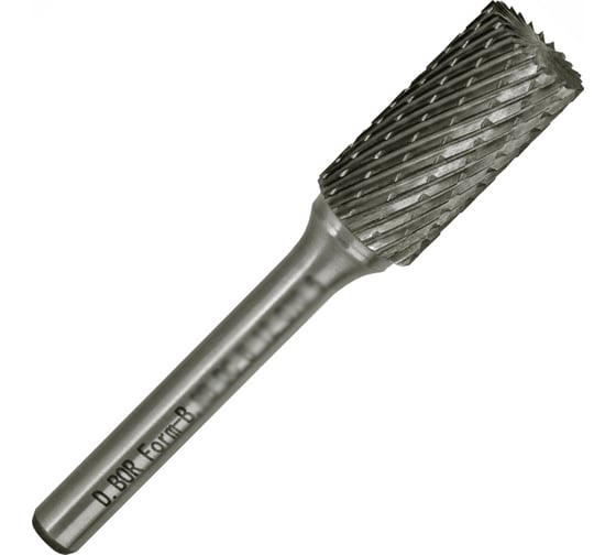 Изображение товара Бор-фреза форма В цилиндр с торцовыми зубьями, DC, 6х18х63 мм, хв-к 6 мм D.BOR D-RB-DC-B-06-063-6