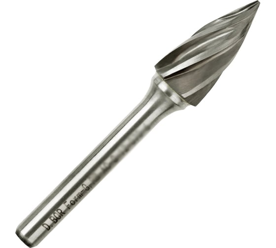 Изображение товара Бор-фреза форма G парабола с заостренной головой, ALU, 10х20х65 мм, хв-к 6 мм D.BOR D-RB-AC-G-10-065-6