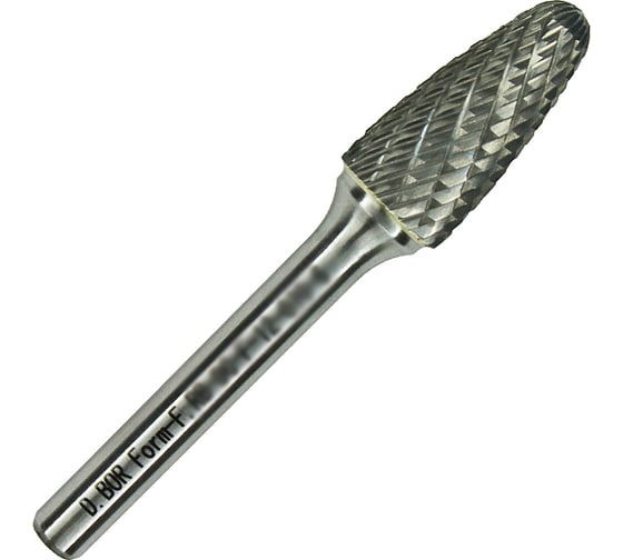Изображение товара Бор-фреза форма F парабола с закругленной головой, DC, 16х25х70 мм, хв-к 6 мм D.BOR D-RB-DC-F-16-070-6
