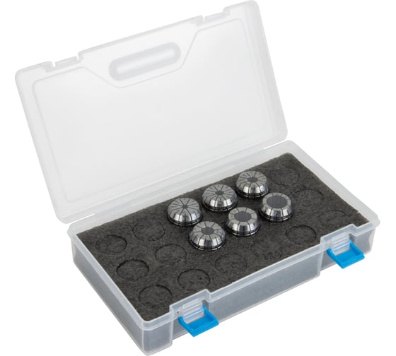 Изображение товара Набор цанг STANDARD ER32-SET-06, 6 предметов, 6-20 мм DeBever Machining Solutions DB-S-ER32SET06