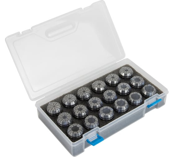 Изображение товара Набор цанг STANDARD ER32-SET-18, 18 предметов, 3-20 мм DeBever Machining Solutions DB-S-ER32SET18