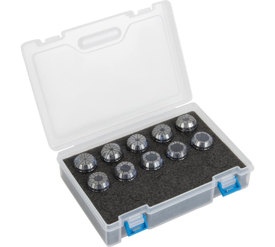 Изображение товара Набор цанг STANDARD ER25-SET-10, 10 предметов, 3-16 мм DeBever Machining Solutions DB-S-ER25SET10