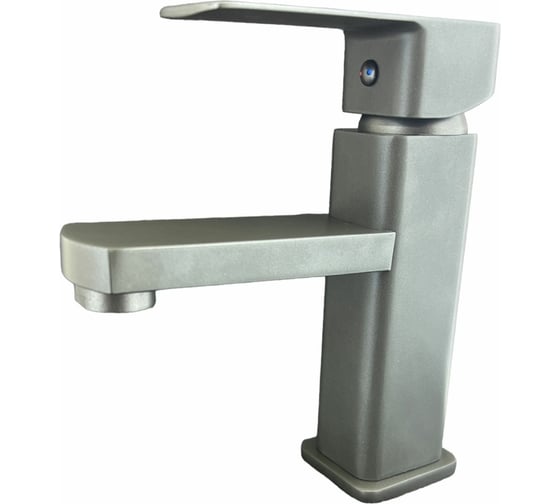 Изображение товара Смеситель для раковины Rainsberg хром, однорычажное управление, фиксированный излив. монтаж на одно отверстие, на гайке. гибкая подводка. присоединительный размер 1/2"  R1001YF