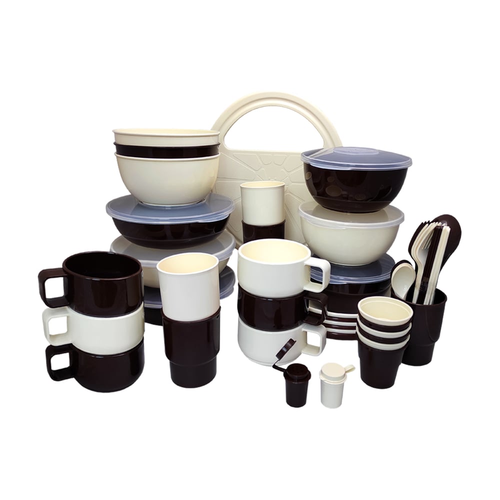 Изображение товара Набор посуды SOLARIS на 6 персон ванильно-шоколадный S1620