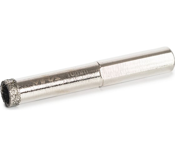 Изображение товара Коронка алмазная по керамике 10 мм, трехгранный хвостовик VIRA 559514