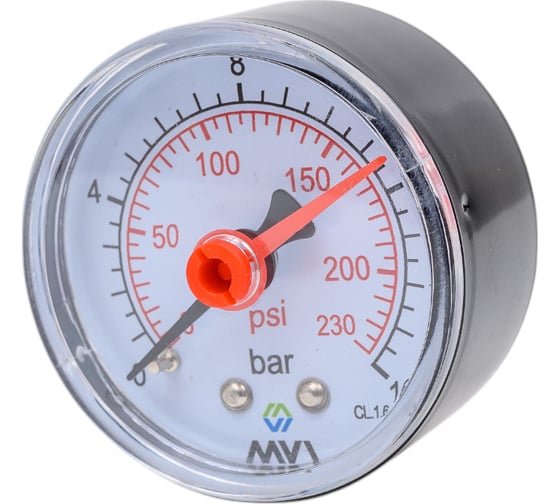 Изображение товара Аксиальный манометр MVI до 16 бар, D50 мм, подключение G1/4 AM.5016.03