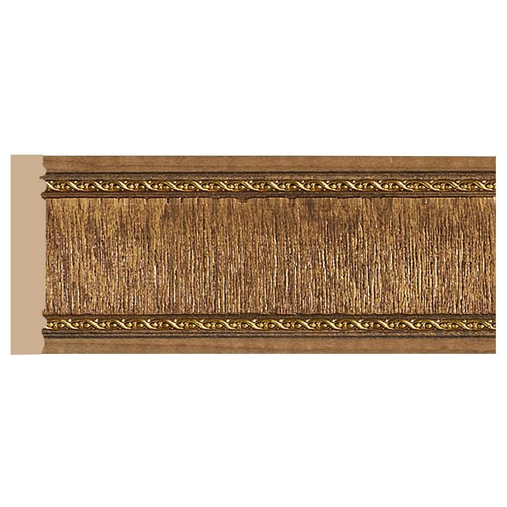 Изображение товара Молдинг Decomaster ДМ 80x12x2400 мм ударопрочный влагостойкий коричневый