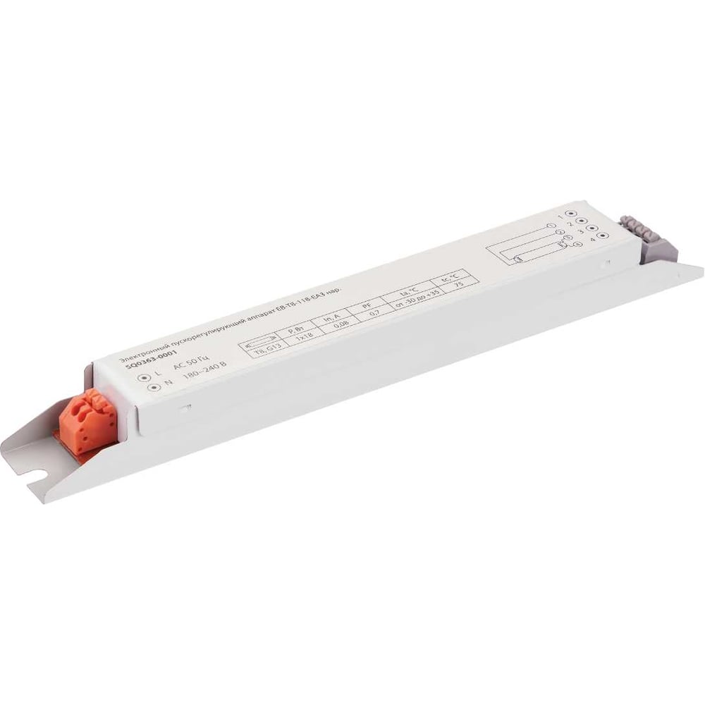 Изображение товара Электронный пускорегулирующий аппарат дроссель TDM ELECTRIC EB-T8-118-EA3