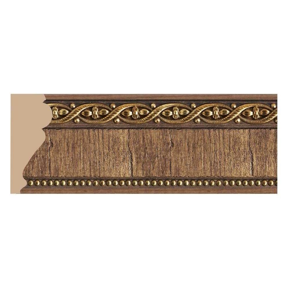 Изображение товара Молдинг Decomaster ДМ 60x22x2400 мм коричневый влагостойкий ударопрочный