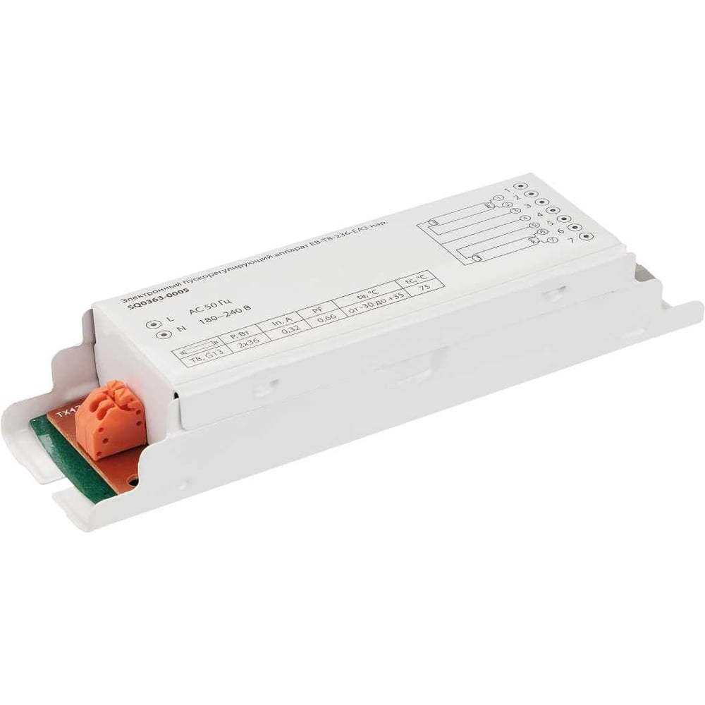 Изображение товара Электронный пускорегулирующий аппарат TDM ELECTRIC EB-T8-236-EA3