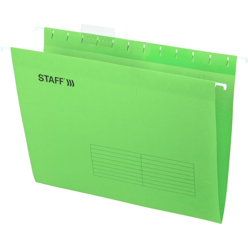Изображение товара Подвесные папки STAFF А4 комплект 10 шт зеленые картон