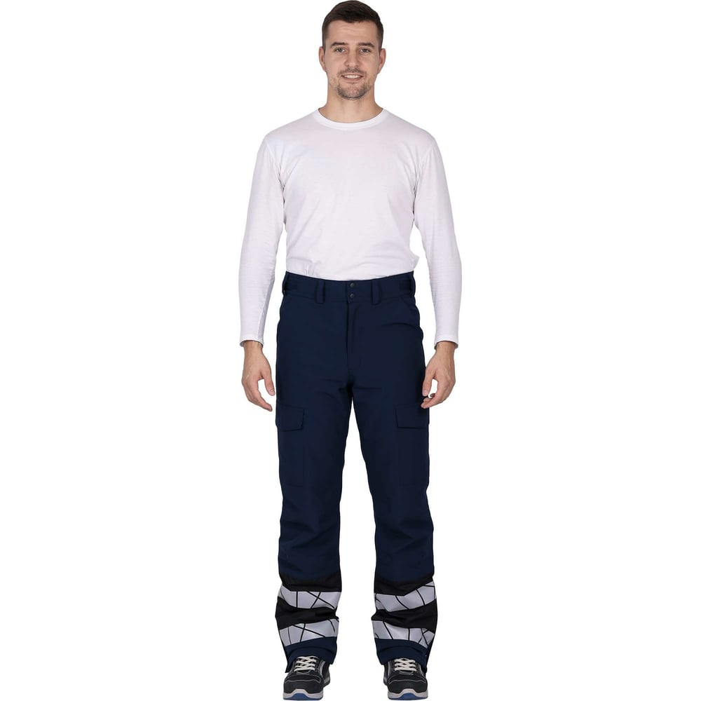Мужские утепленные брюки iForm, размер S, цвет синий/черный