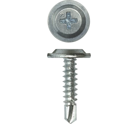 Изображение товара Саморез Daxmer с прессшайбой ПШС 4,2x19 сверло цинк усиленный 1000 шт 00000436950