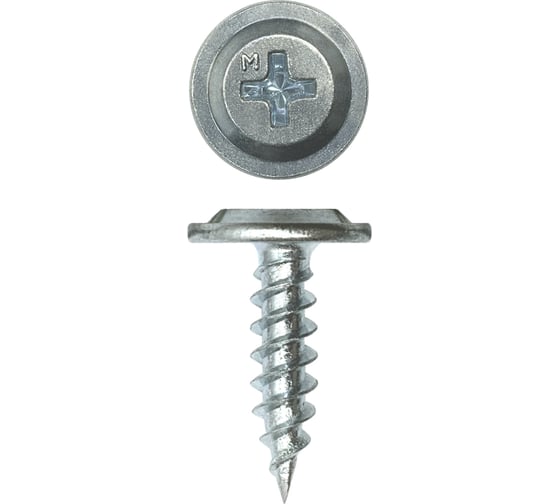 Изображение товара Саморез Daxmer с прессшайбой ПШ 4,2x16 острый цинк усиленный 1000 шт 00-00463378