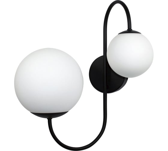 Изображение товара Настенный светильник ЭЛЕТЕХ Тефия 521 черн. (Плафон 8728,8730)НББ 01-2x40-101 [ИМ] 1005405127