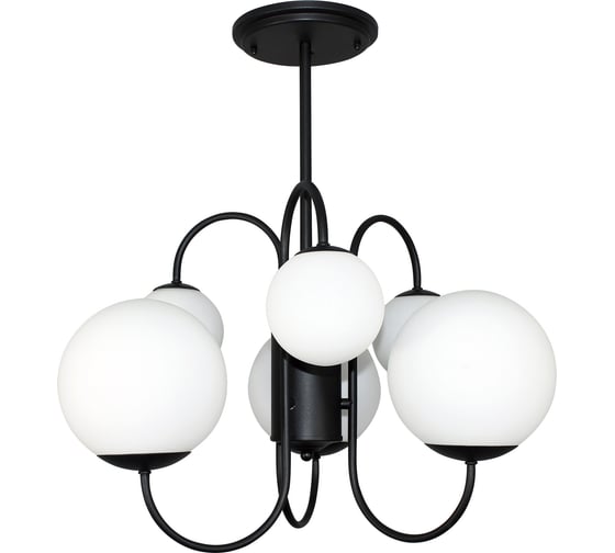 Изображение товара Подвесной светильник ЭЛЕТЕХ Тефия 261 черн. (Плафон 8728,8730) НСБ 01-6x40-101 ИМ 1005405126