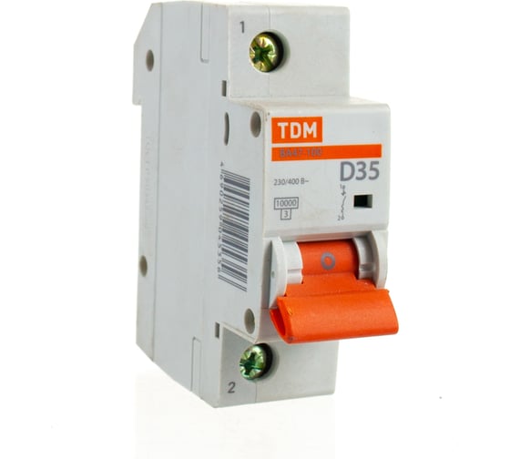 Изображение товара Автоматический выключатель TDM ELECTRIC ВА47-100 1Р 35А 10кА D SQ0207-0006