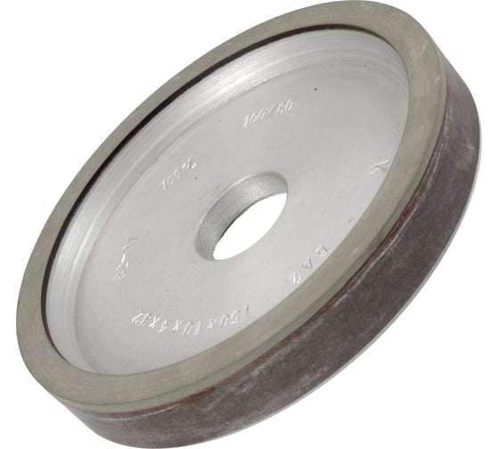 Изображение товара Круг алмазный шлифовальный 6А2 АС6 В2-01 100% (150x10x4х24x32 мм, P100/80) КристАл Лтд 35915