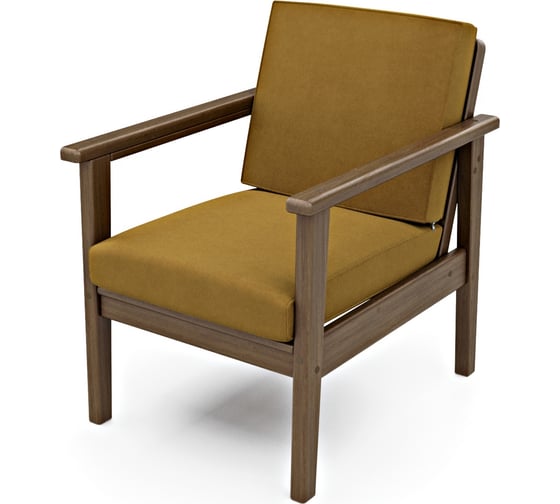 Изображение товара Кресло Arsko Лориан орех/Ultra Mustard 80540737