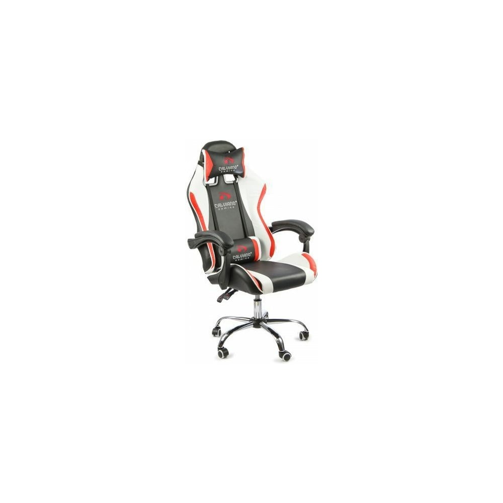 Офисное кресло Calviano, цвет черный/красный/белый