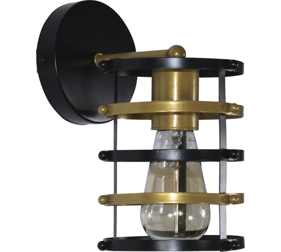 Изображение товара Светильник настенный ЭЛЕТЕХ "Абелла 511 черн. зол. НББ 01-60-169 Е27 ИМ" 1005405104
