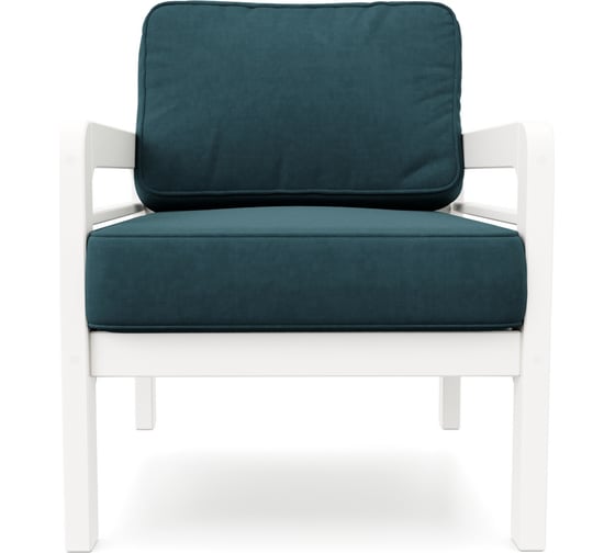 Изображение товара Кресло Arsko Бергер белая эмаль/Atlanta Ocean 80540735