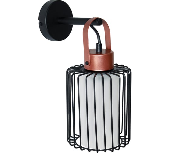 Изображение товара Настенный светильник ЭЛЕТЕХ Манго 511 черн.муар медь (Плафон 9001) НББ 01-60-166 Е27 [ИМ] 1005405090