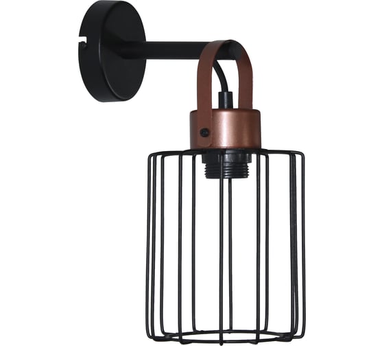 Изображение товара Настенный светильник ЭЛЕТЕХ Манго 511 черн.муар медь НББ 01-60-166 Е27 [ИМ] 1005405086