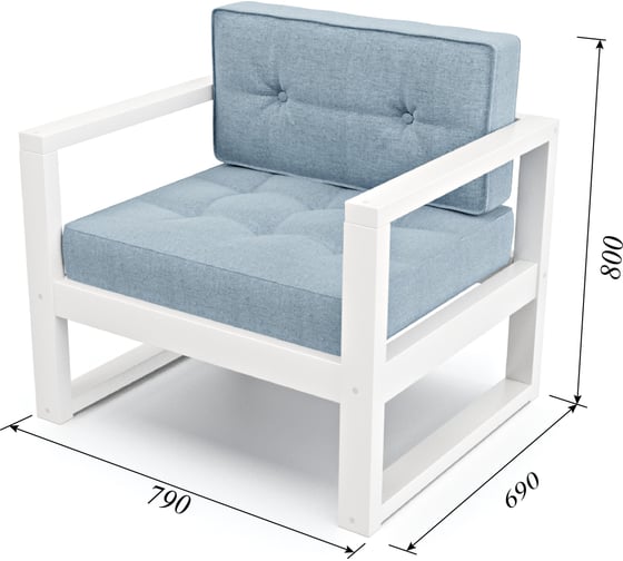 Изображение товара Кресло Arsko Астер белая эмаль/Kiton 11 80423903