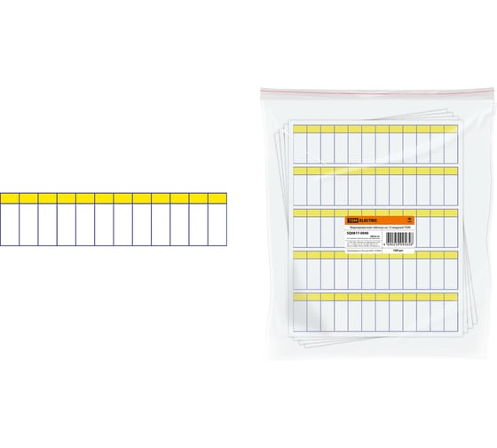 Изображение товара Маркировочная таблица на 12 модулей TDM SQ0817-0040