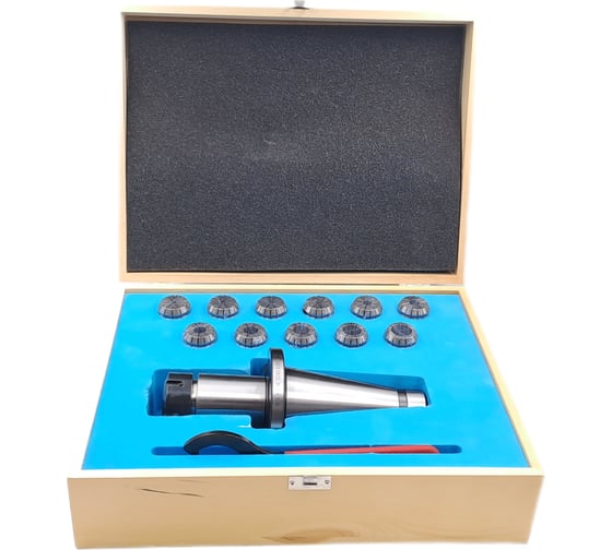 Изображение товара Патрон цанговый 7:24 К50 с набором цанг ЕR 32 из 11 шт. (4-20 мм) TORNERI 045752