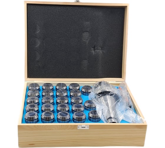 Изображение товара Патрон цанговый 7:24 NT50 с набором цанг ЕR 40 из 23 шт. (4-26 мм) TORNERI 045751