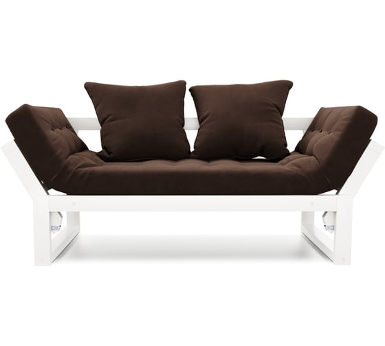 Изображение товара Кушетка Arsko Амбер белая эмаль/Ultra Chocolate 80425910