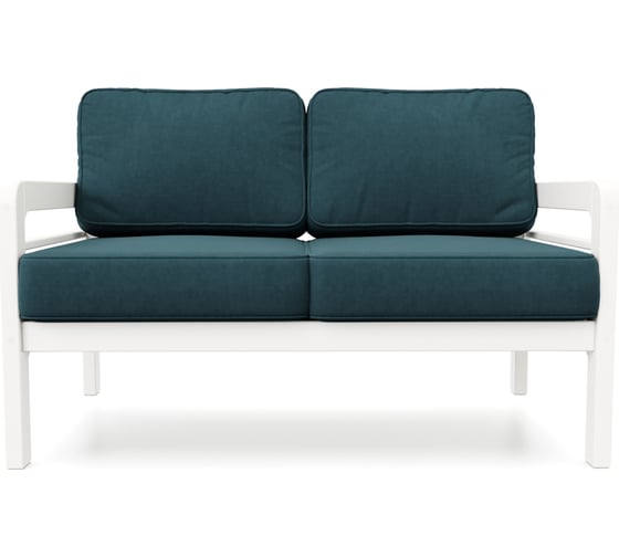 Изображение товара Диван Arsko Бергер М белая эмаль/Atlanta Ocean 80543020