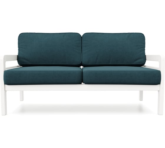 Изображение товара Диван Arsko Бергер Б белая эмаль/Atlanta Ocean 80543007