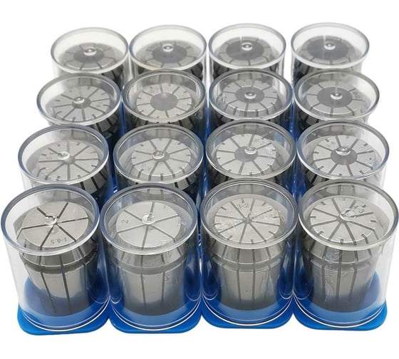 Изображение товара Набор цанг ER25 16 шт., 1-16 мм, биение 0.008 мм BESTELLI AC01500943